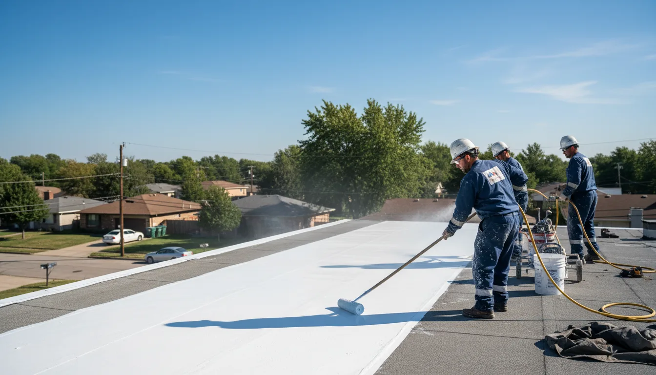 Commercial roof coating in Eaton, OH near me
